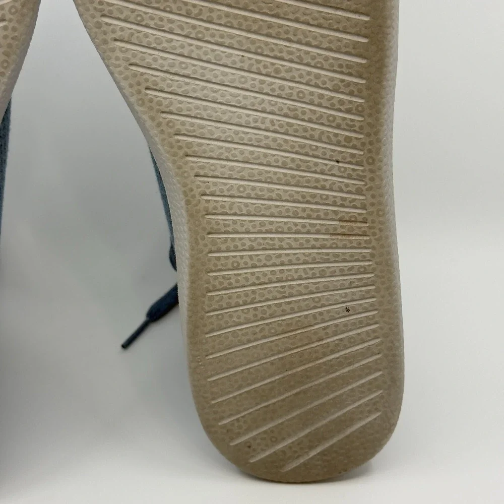 Allbirds Tree Topper Womens 10 Blue Gray Grey Shoes High Top‎ Lace Up Sneakers